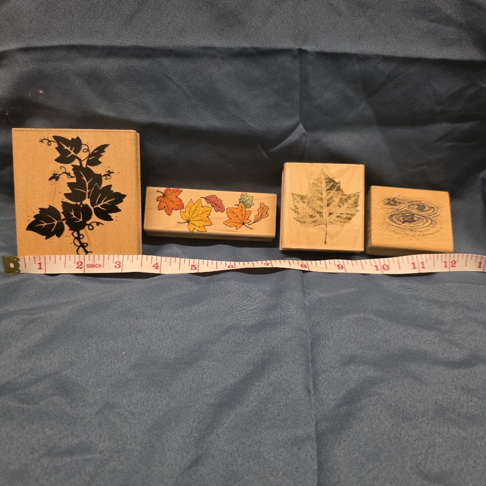 Maple Leaf Wooden Stamp Bundle